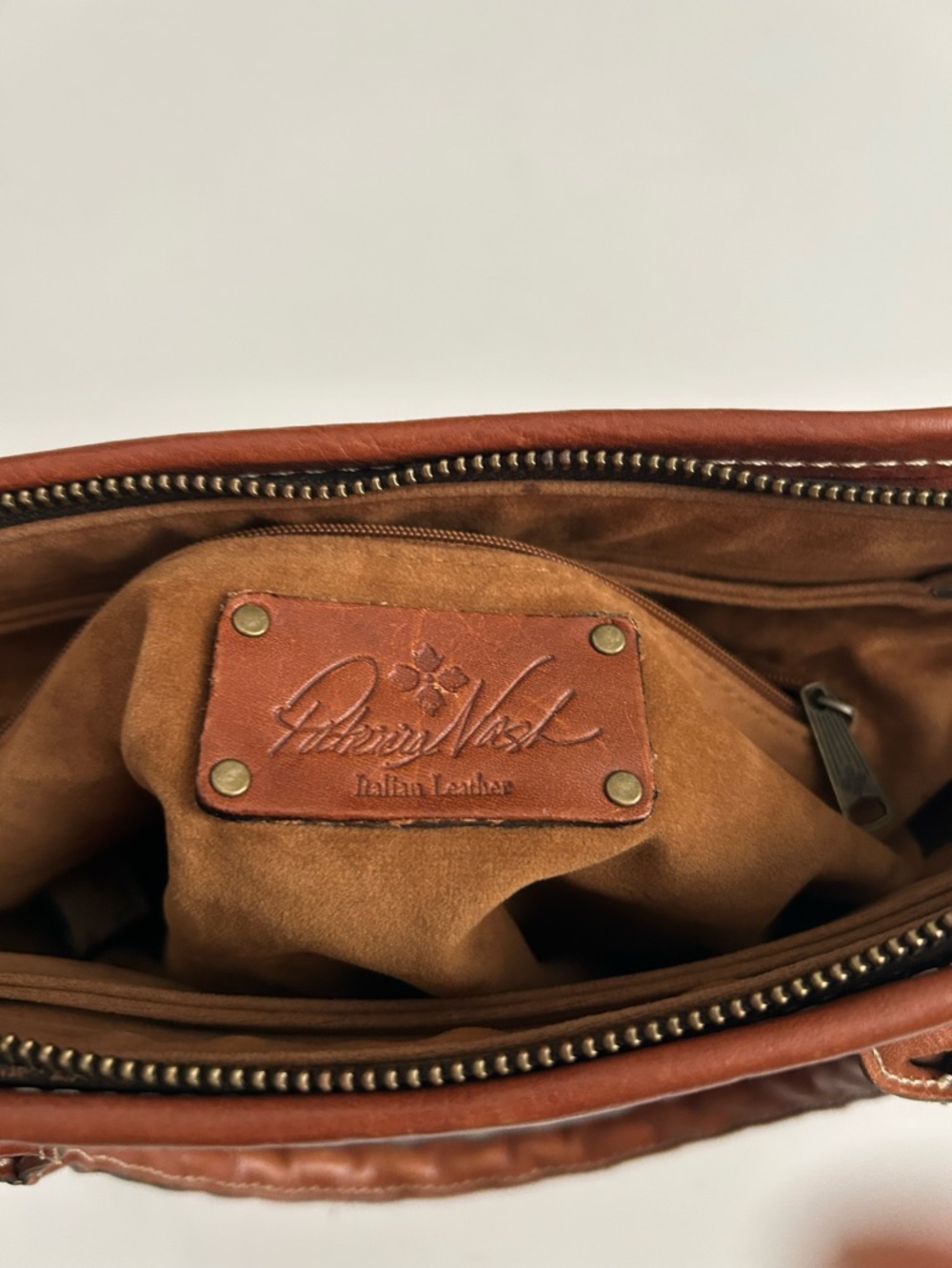 Patricia Nash Tooled Leather Satchel Purse - Picture 13 of 15